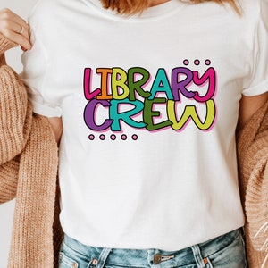 Library Crew SVG / Library Staff SVG /  First Day SVG / Back To School / Cut File / Clip Art / Southern Spark / svg png eps pdf jpg dxf