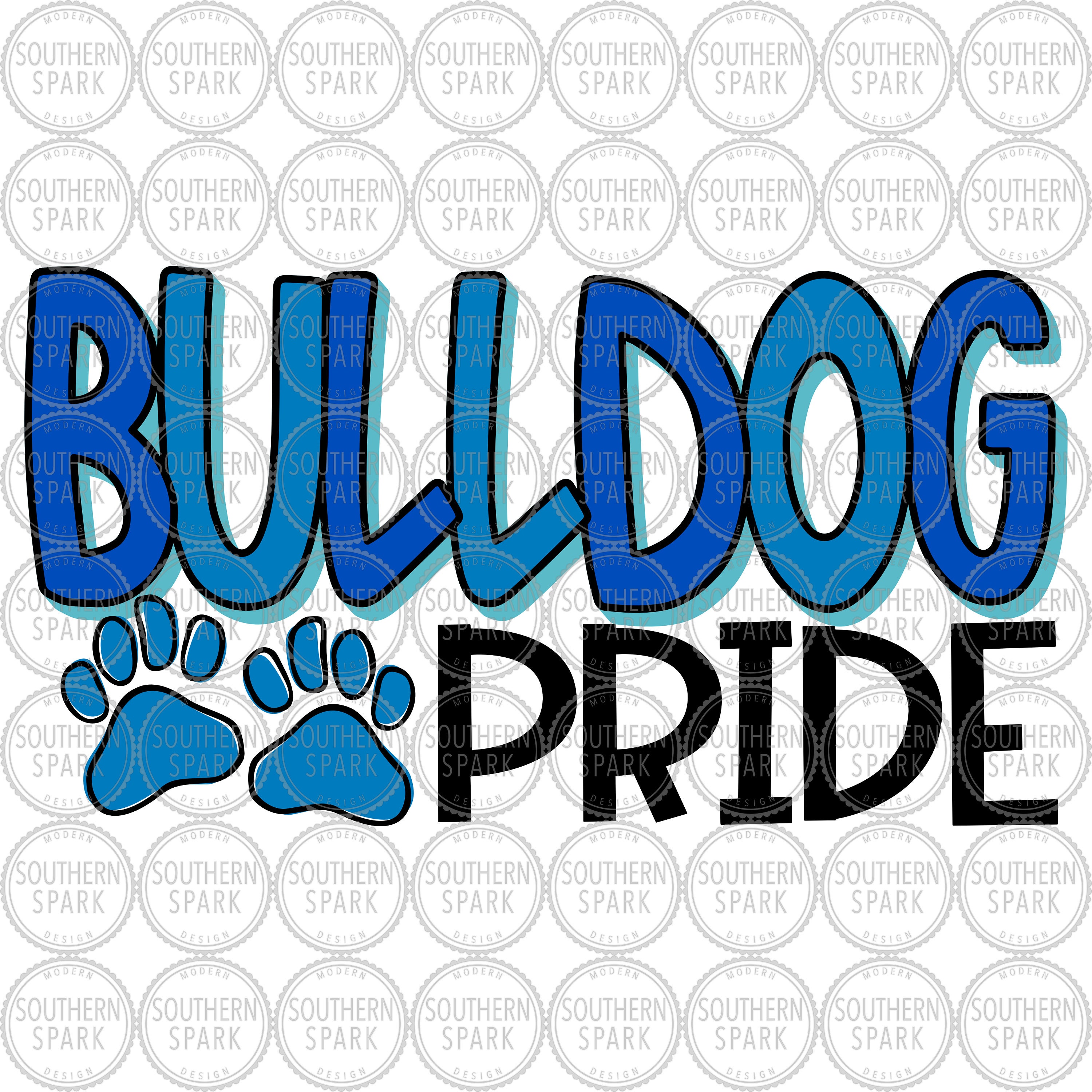 Bulldog Pride SVG / Bulldog School Spirit Shirt SVG / Bulldogs Etsy