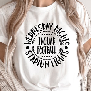 Football SVG / Wednesday Nights Stadium Lights / Jaguar Football / Cheer / Clip Art / Cut File / Southern Spark / svg png eps pdf jpg dxf