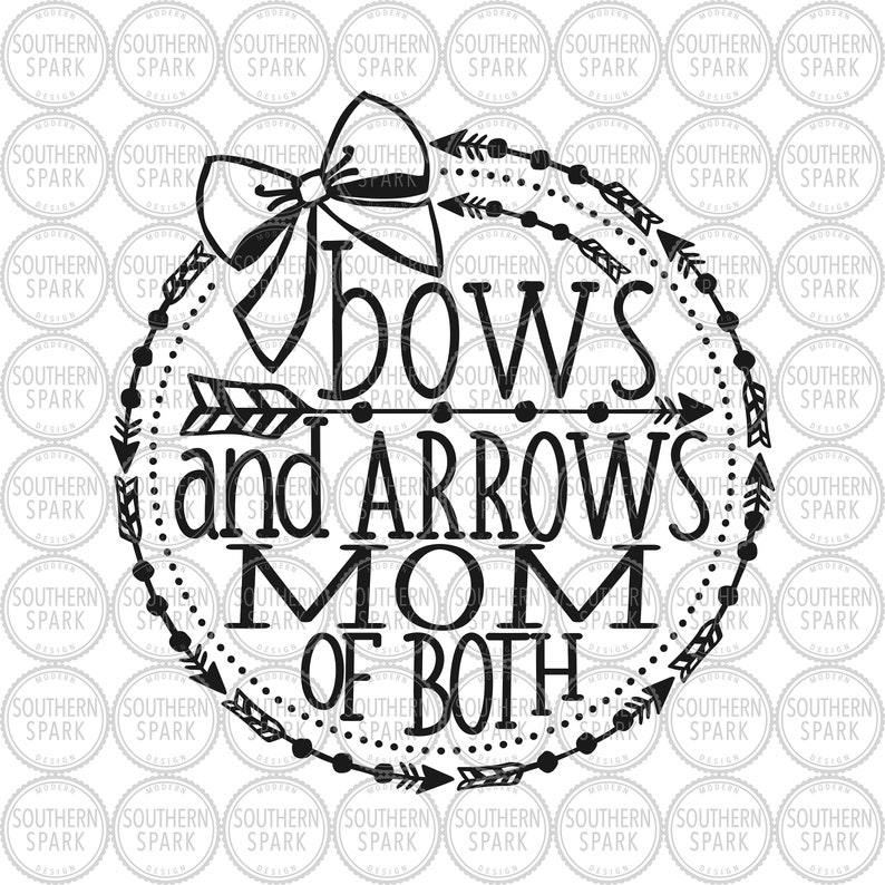 Download Mom SVG / Bows And Arrows Mom Of Both SVG / Mom / Mommy / | Etsy