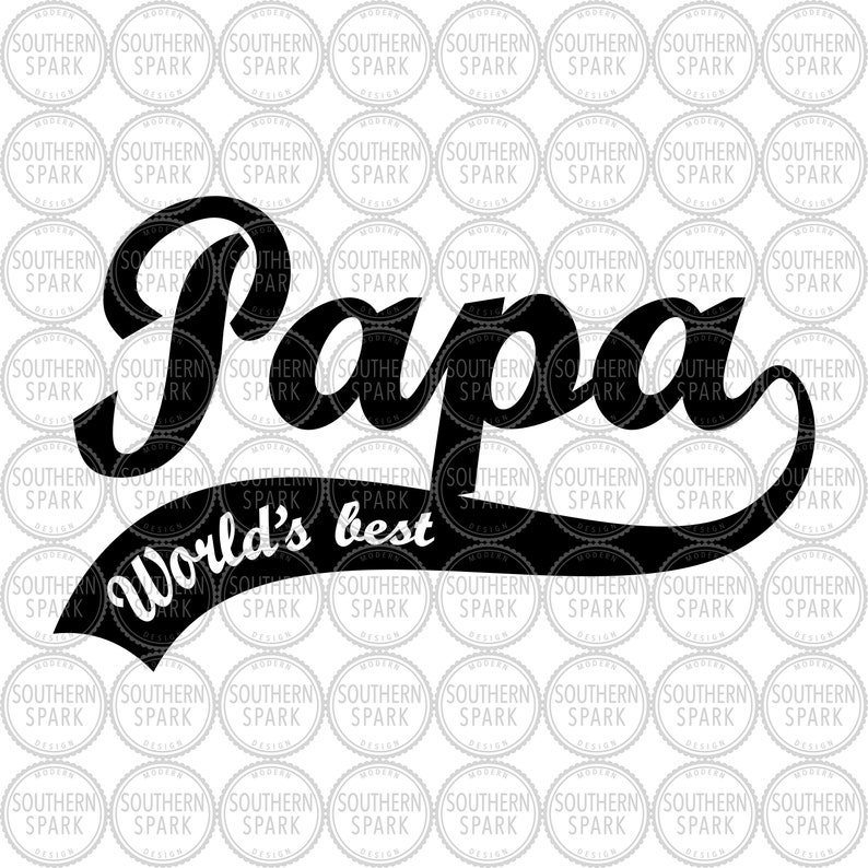 Father's Day SVG / Papa SVG / Papa World's Best SVG / - Etsy
