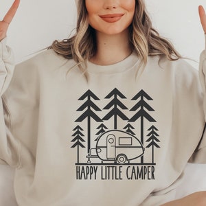Happy Little Camper SVG / Summer SVG / Happy Camper SVG / Nature / Forest / Clip Art / Cut File / Southern Spark / svg png eps pdf jpg dxf