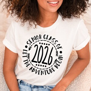 Senior Class Of 2026 Let The Adventure Begin SVG / First Day SVG / Graduation SVG / Cut File / Southern Spark / svg png eps pdf jpg dxf