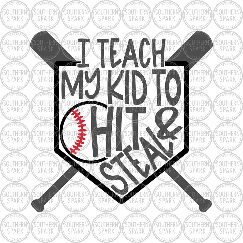 Download Baseball SVG / I Teach My Kid To Hit And Steal SVG ...