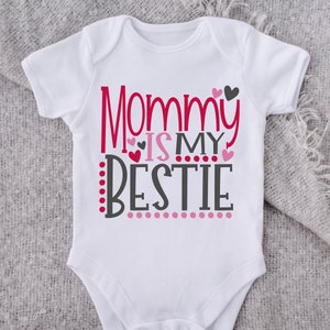 Valentine's Day SVG / Mommy Is My Bestie SVG / Mother's Day SVG / Valentine / Cut File / Clip Art / Southern Spark / svg png eps pdf jpg dxf