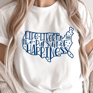 4th Of July SVG / Life, Liberty, And The Pursuit Of Happiness SVG / Independence Day SVG / Southern Spark /  svg png eps pdf jpg dxf