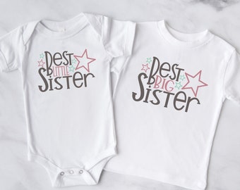 Bundle Little Sister Big Sister SVG / Best Little Sister Best Big Sister / Siblings / Cut File / Southern Spark / svg png eps pdf jpg dxf