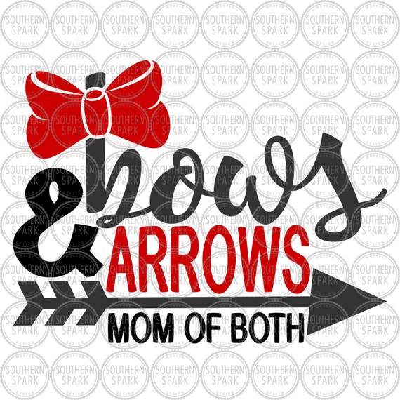 Download Mother S Day Svg Bows And Arrows Mom Of Both Svg Mom Etsy