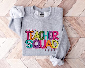 Teacher Squad SVG / Teacher Squad PNG / Teaching / First Day Back To School / Cut File / Clip Art / Southern Spark / svg png eps pdf jpg dxf