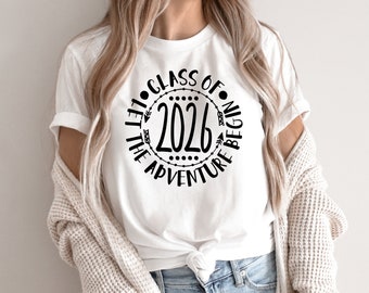 Senior Class Of 2026 Let The Adventure Begin SVG / First Day SVG / Graduation SVG / Cut File / Southern Spark / svg png eps pdf jpg dxf