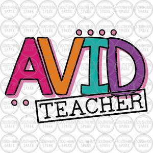 Avid Teacher SVG / Advancement via Individual Determination / Back to ...