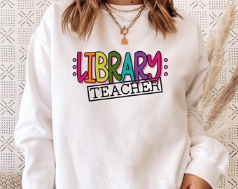 Library Teacher SVG / Librarian SVG / Library / First Day / Back To School / Cut File / Clip Art / Southern Spark / svg png eps pdf jpg dxf