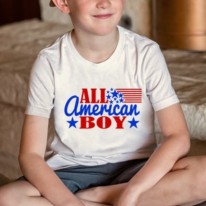 4th Of July SVG / All American Boy SVG / Independence Day SVG / Stars / Cut File / Clip Art. /Southern Spark / svg png eps pdf jpg dxf