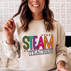 STEAM Teacher SVG / Science Technology Engineering Arts Mathematics School / Cut File / Clip Art / Southern Spark / svg png eps pdf jpg dxf