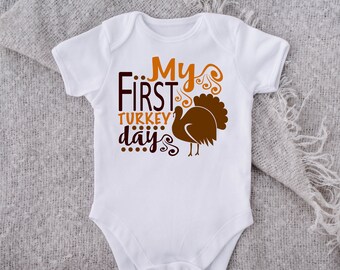 My First Turkey Day Design – Thanksgiving Cut File (Digital Download)