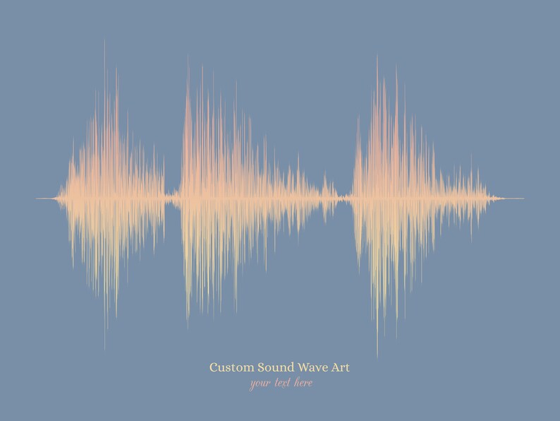 Custom Print Custom Sound Wave Print Pintable Files Modern - Etsy