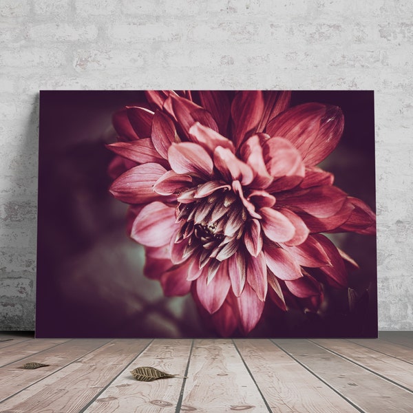 Dahlia Flower, Printable files, Red Dahlia, Earth flower, Flower poster, Fine wall art, Printable flower art, Fine Art Photography