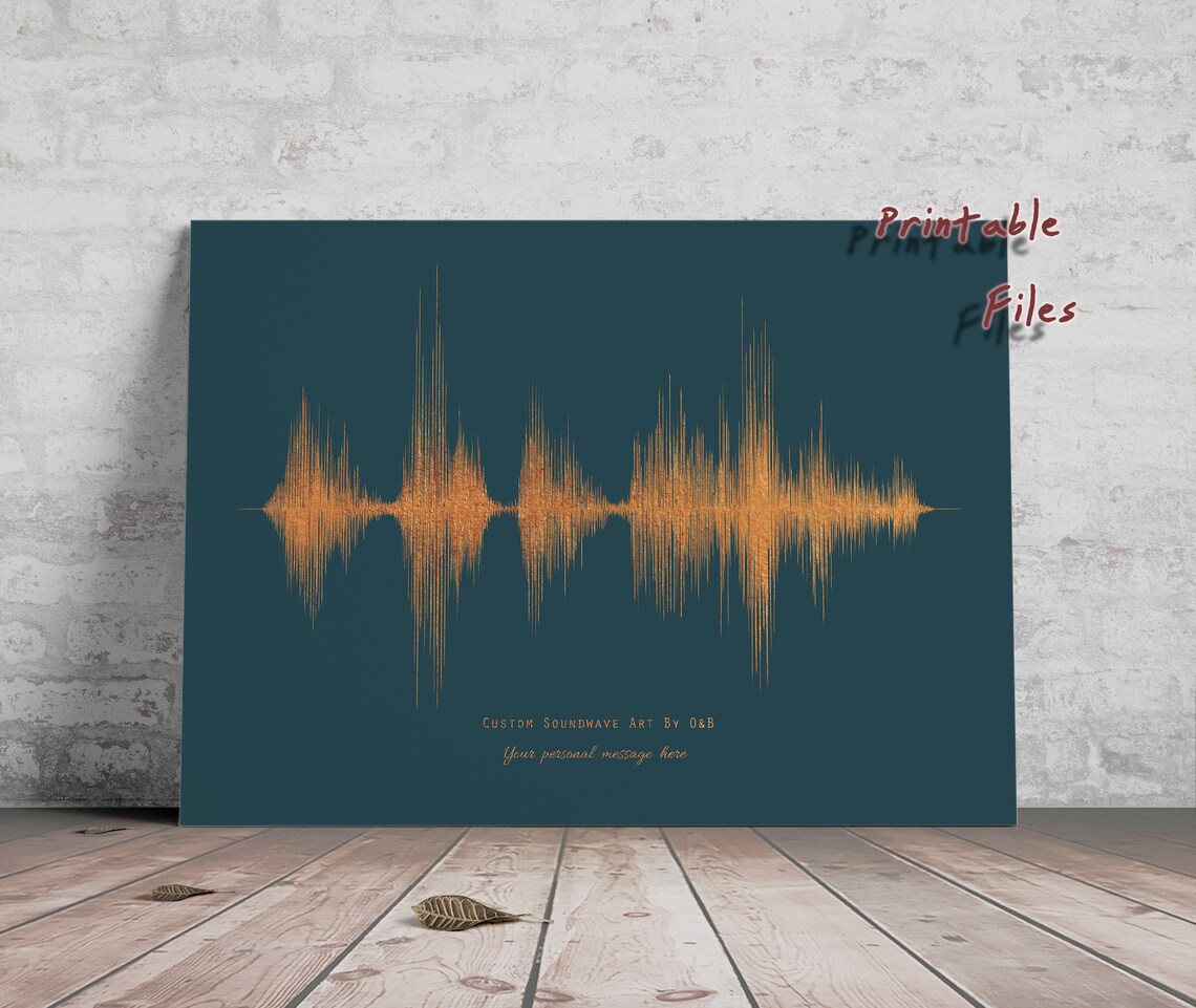 Personalised Soundwave Print Sound Wave Printable - Etsy