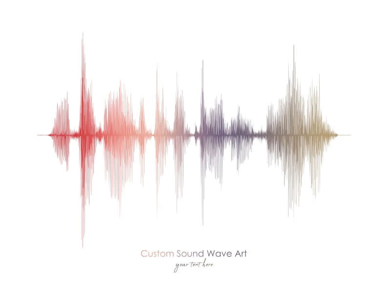 Custom Print Custom Sound Wave Print Pintable Files Modern - Etsy