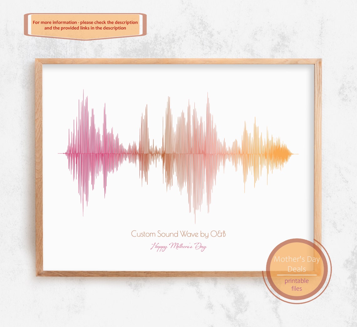 Personalised Sound Wave Art Sound Wave Printable | Etsy