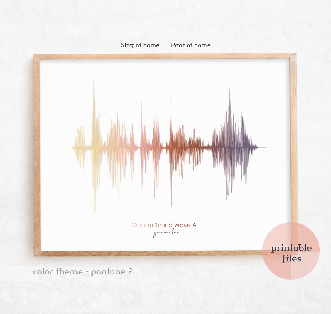 Custom Print Custom Sound Wave Print Pintable Files Custom - Etsy