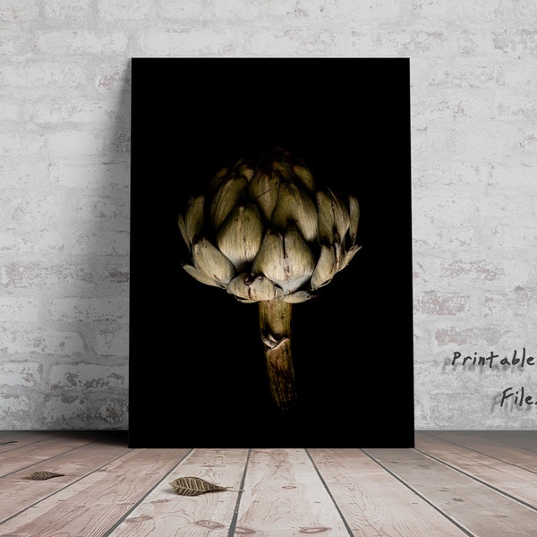 Artichoke Print - Artichoke Poster - Artichoke Decor - Botanical - Kitchen Decor - INSTANT DOWNLOAD - Printable Poster