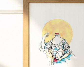 トップス 即完売品FR2 絵画柄 バックプリント 奇抜 マリー 