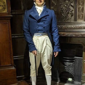 Regency Tailcoat, Mr Darcy, Jacket, Pride and Prejudice, Coat, Regency, Jane Austen, Historical, Georgian, Made to Measure, Made to Order