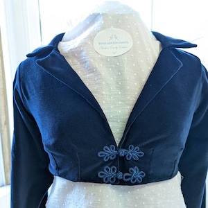 Handmade Regency Spencer/Pelisse, Jane Austen, Pride and Prejudice, Historical, Spencer, Pelisse, Jacket, Bolero, Made to Order