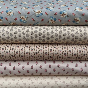 Dutch Heritage 100% Cotton Fabric, by the metre, half metre or Fat Quarter, Regency, Georgian, Reenactment, Dressmaking