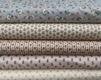 Dutch Heritage 100% Cotton Fabric, by the metre, half metre or Fat Quarter, Regency, Georgian, Reenactment, Dressmaking