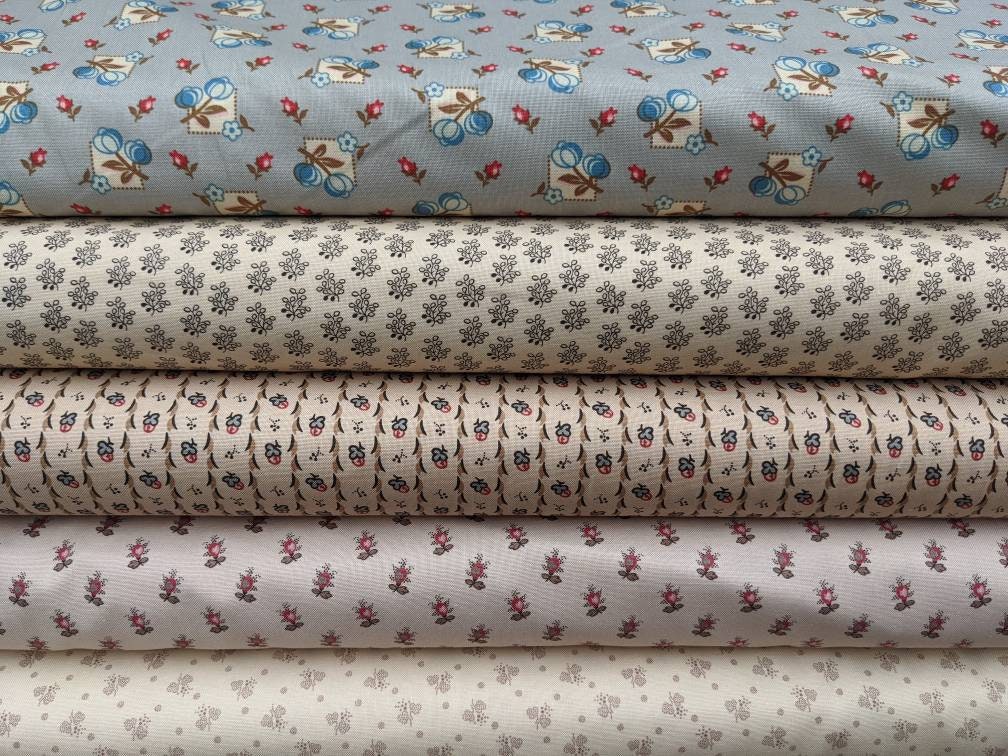 Niederländische Kultur 100% Baumwolle Meterware, Halbmeter oder Fat Quarter, Regency, Georgian, Reenactment, Schneiderei