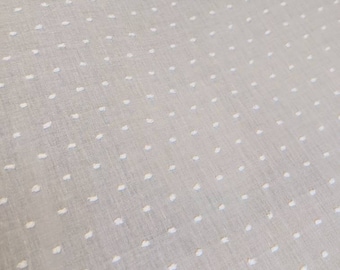 100% Cotton Dobby Spot, lightweight cotton, regency/reenactment fabric