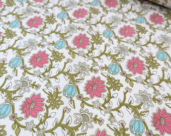 100% Cotton Rose and Hubble Fabric by the Metre, Half Metre or FQ