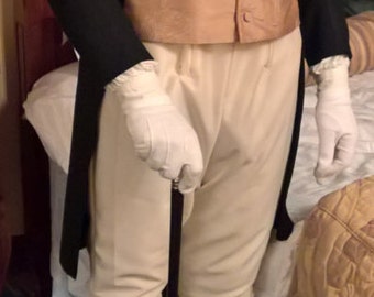 Regency Men's Fall Front Breeches, Georgian Breeches, Jane Austen, Mr Darcy, Pride and Prejudice, Made to Measure, Handmade, Made to Order
