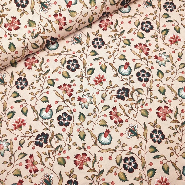 Dutch Heritage DHER2028 100% Cotton Fabric by the metre, half metre, Fat Quarter, Regency, Georgian, Reenactment, Dutch Heritage