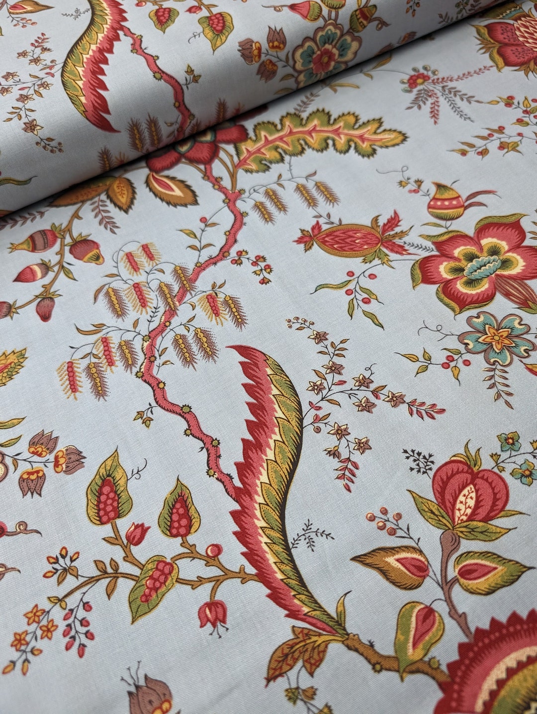 Dutch Heritage DHER2029 Lt Grey 100% Cotton Fabric by the Metre, Half ...