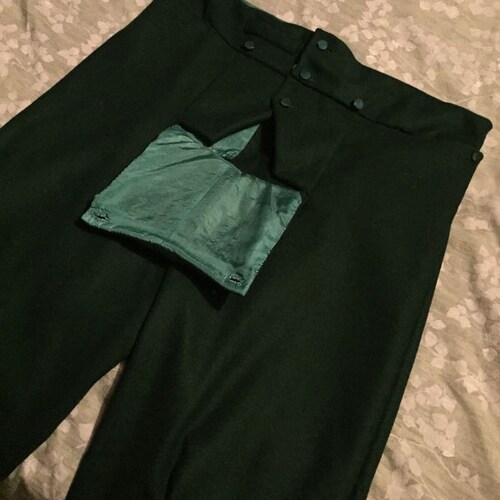 Regency Men's 100% Wool Melton Fall Front Trousers - Etsy