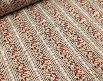 Antique Textile Company DHER4003 100% Cotton Fabric by the metre, half metre, Fat Quarter, Regency, Georgian, Reenactment, Dutch Heritage