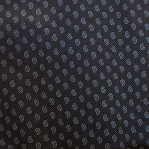Blue Paisley on Navy by the Metre or Half Metre, Regency