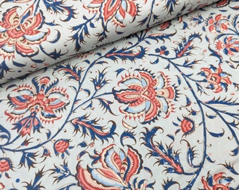 Dutch Heritage Pale Blue 100% Cotton Fabric by the metre, half metre or Fat Quarter, Regency, Georgian, Reenactment, Dressmaking