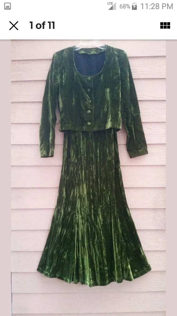 BETSEY JOHNSON Punk Label Crushed Velvet Dress & J