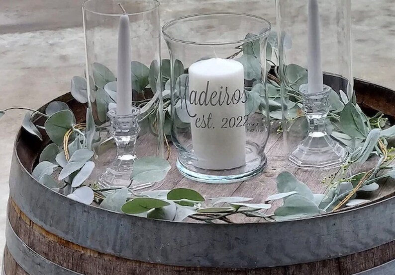 Unity Candle Holder Set Unity Ceremony Glass Candle Holder Etsy