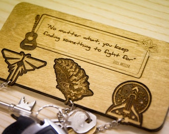 No Matter What inspired keyring and mount set