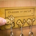 Choose Wisely! Inspired Lasercut & engraved keyring and wall mount - Kanto x3 