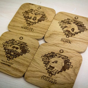 Sonic the Hedgehog Inspired Drinks Coasters - Set of Four