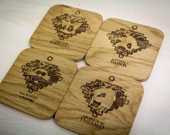 Sonic the Hedgehog Inspired Drinks Coasters - Set of Four