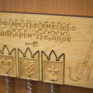 You are the one who will open the Tür Inspiriert Lasercut & Gravur Schlüsselanhänger und Wandhalterung