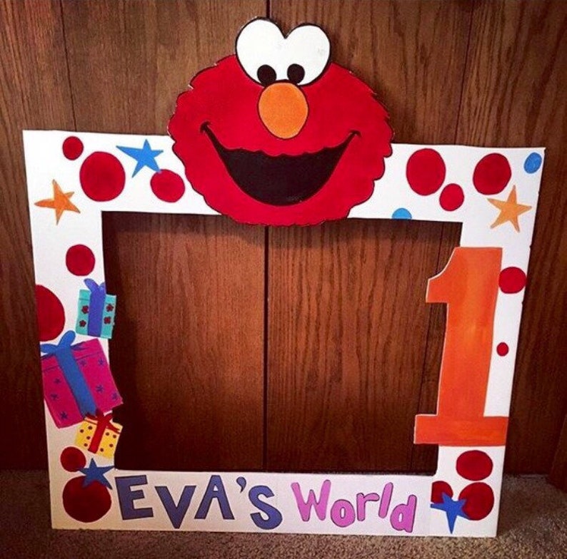 Elmo 28x32 Photobooth Frames Party Prop Image 0