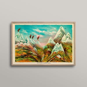 Vintage Geology Map Print: Antique Style, 19th Century Chart image 3